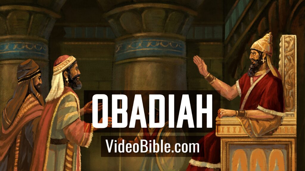 Babylonian King on throne Book of Obadiah