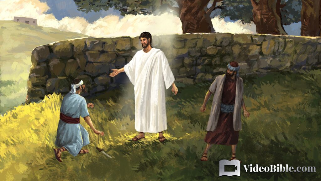 Jesus confronting a man over his sin