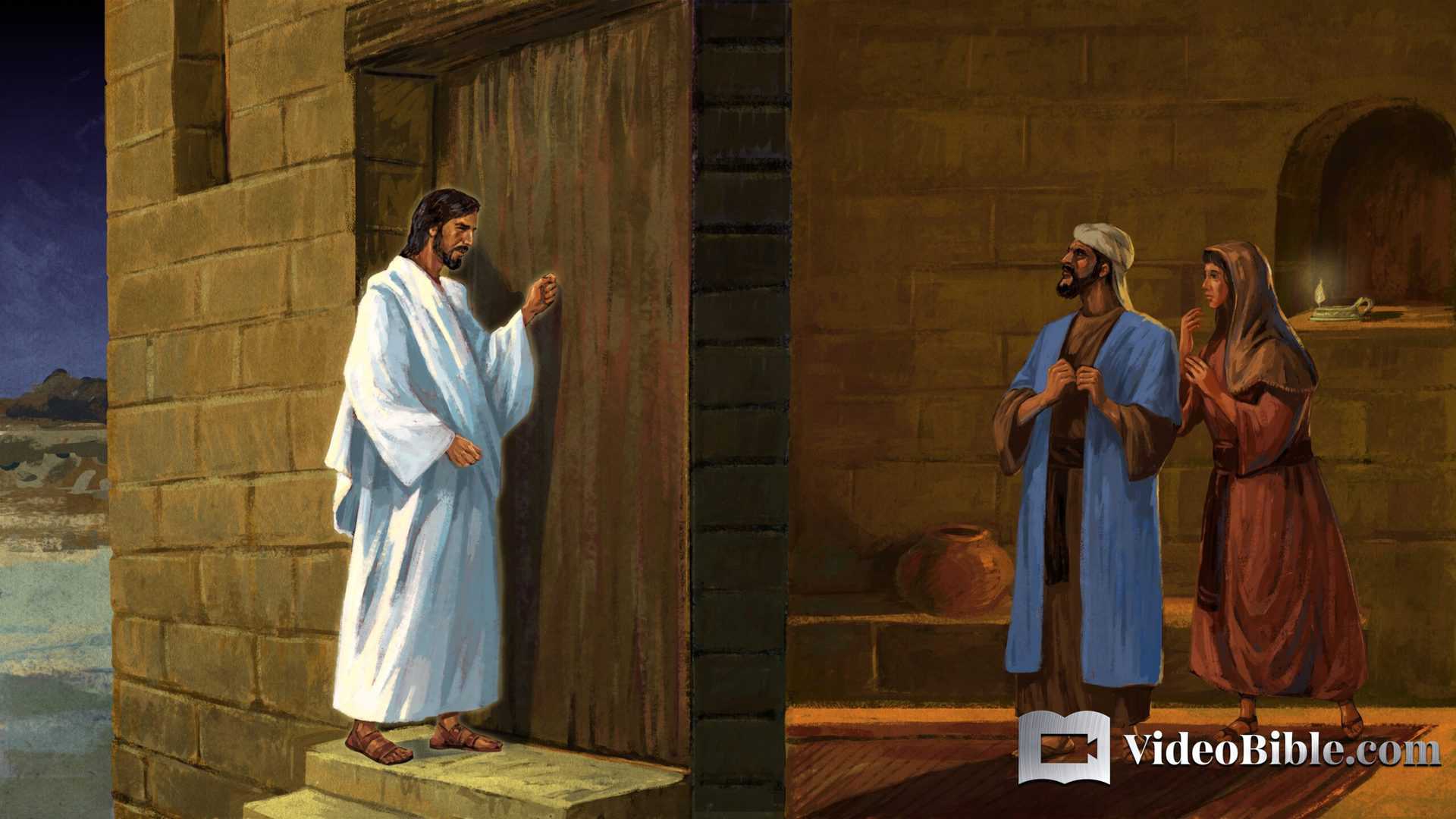 Jesus knocking on door salvation